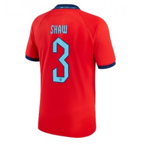 England Luke Shaw #3 Bortedrakt VM 2022 Kortermet
